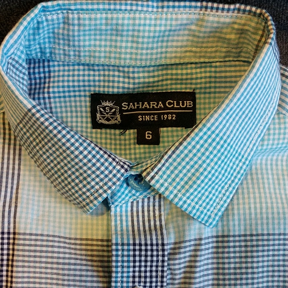 Boy's Plaid Long Sleeved Shirt - Picture 2 of 3
